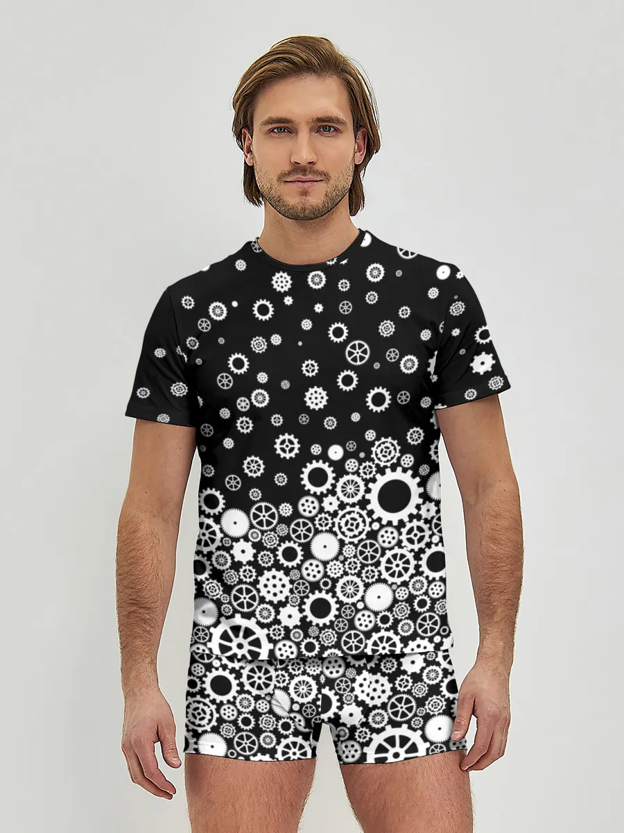 Мужские трусы с футболкой / Шестеренки