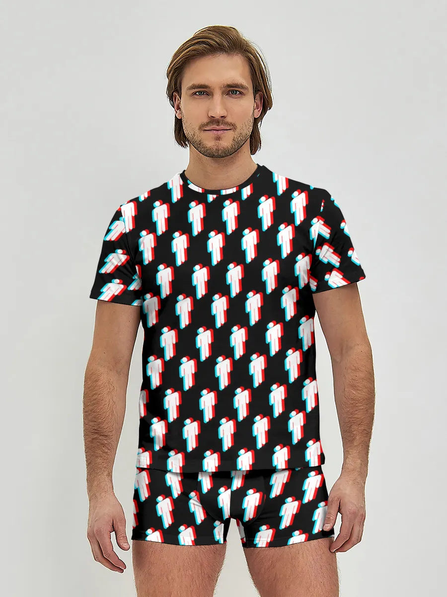 Мужские трусы с футболкой / BILLIE EILISH GLITCH