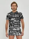 Мужские трусы с футболкой / ЛОГОТИПЫ РОК ГРУПП | ROCK