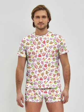 Мужские трусы с футболкой / Сладкий рай