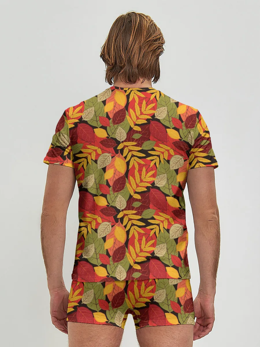 Мужские трусы с футболкой / Осенние листья