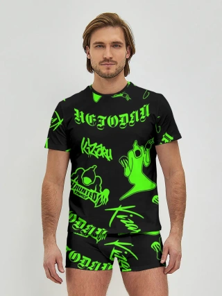 Мужские трусы с футболкой / KIZARU / HAUNTED FAMILY