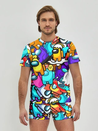 Мужские трусы с футболкой / AMONG US