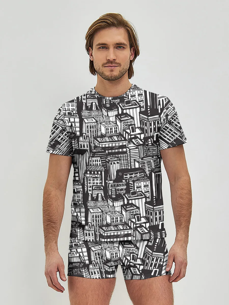 Мужские трусы с футболкой / Бесконечный город