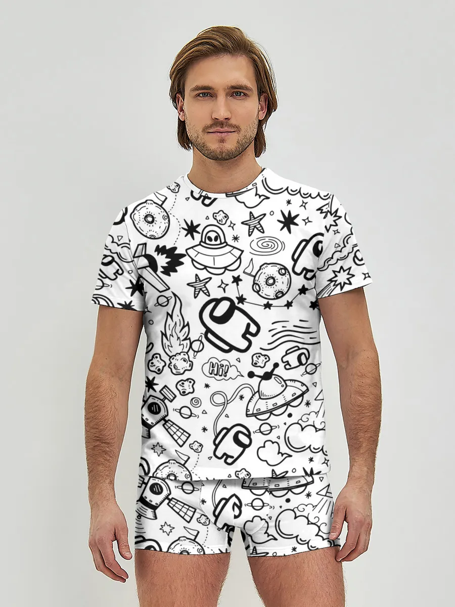 Мужские трусы с футболкой / AMONG US