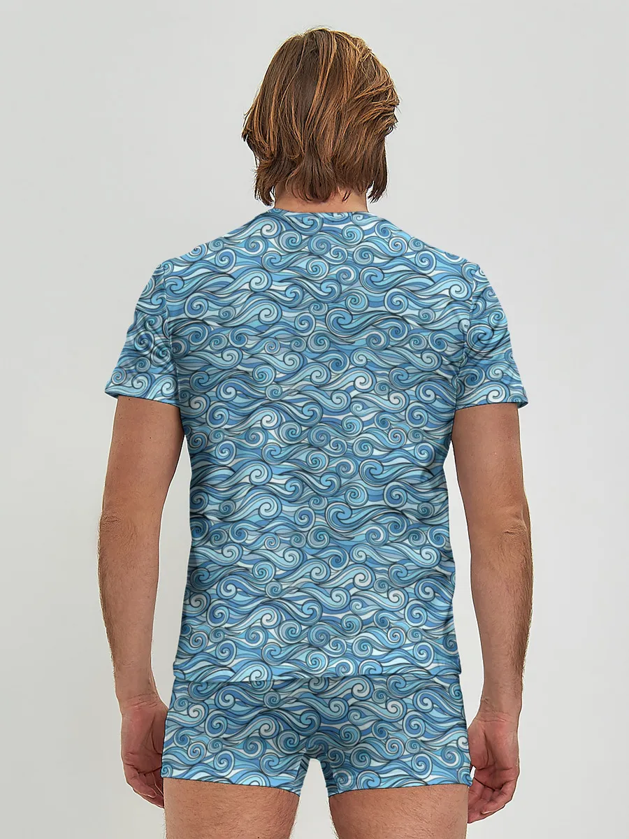 Мужские трусы с футболкой / Море волнуется