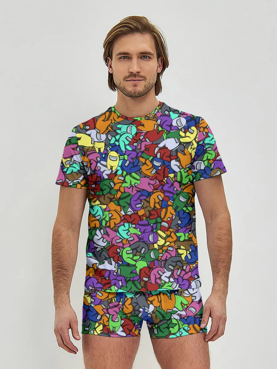 Мужские трусы с футболкой / Among Us Overload