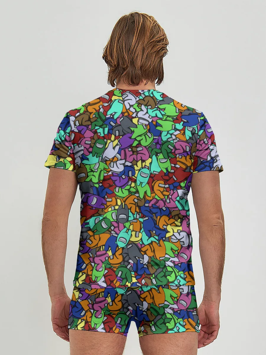 Мужские трусы с футболкой / Among Us Overload