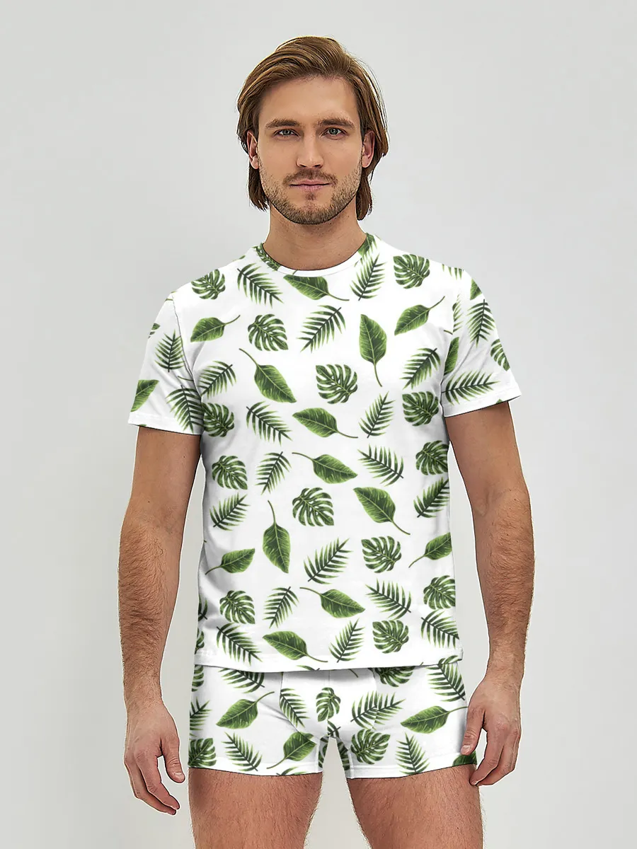 Мужские трусы с футболкой / папоротник