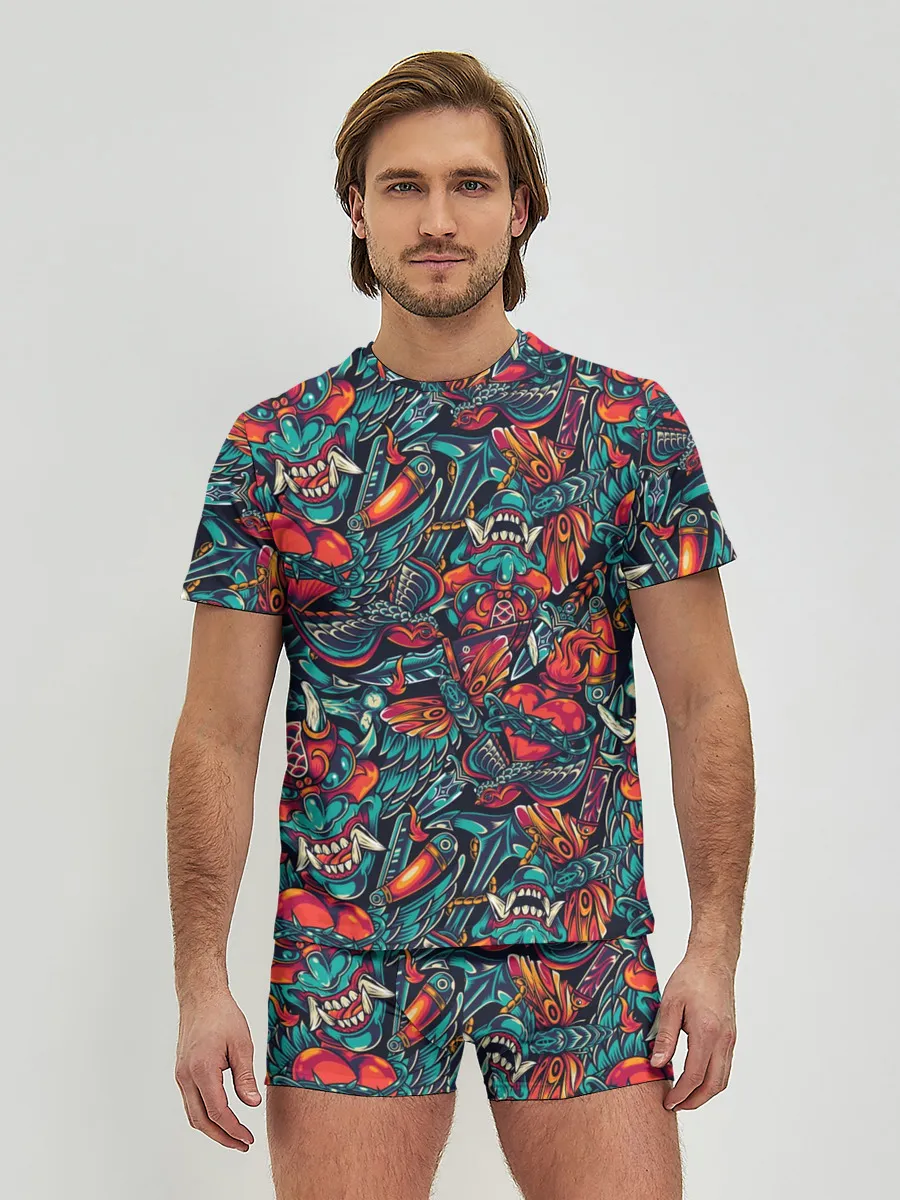 Мужские трусы с футболкой / Якудза