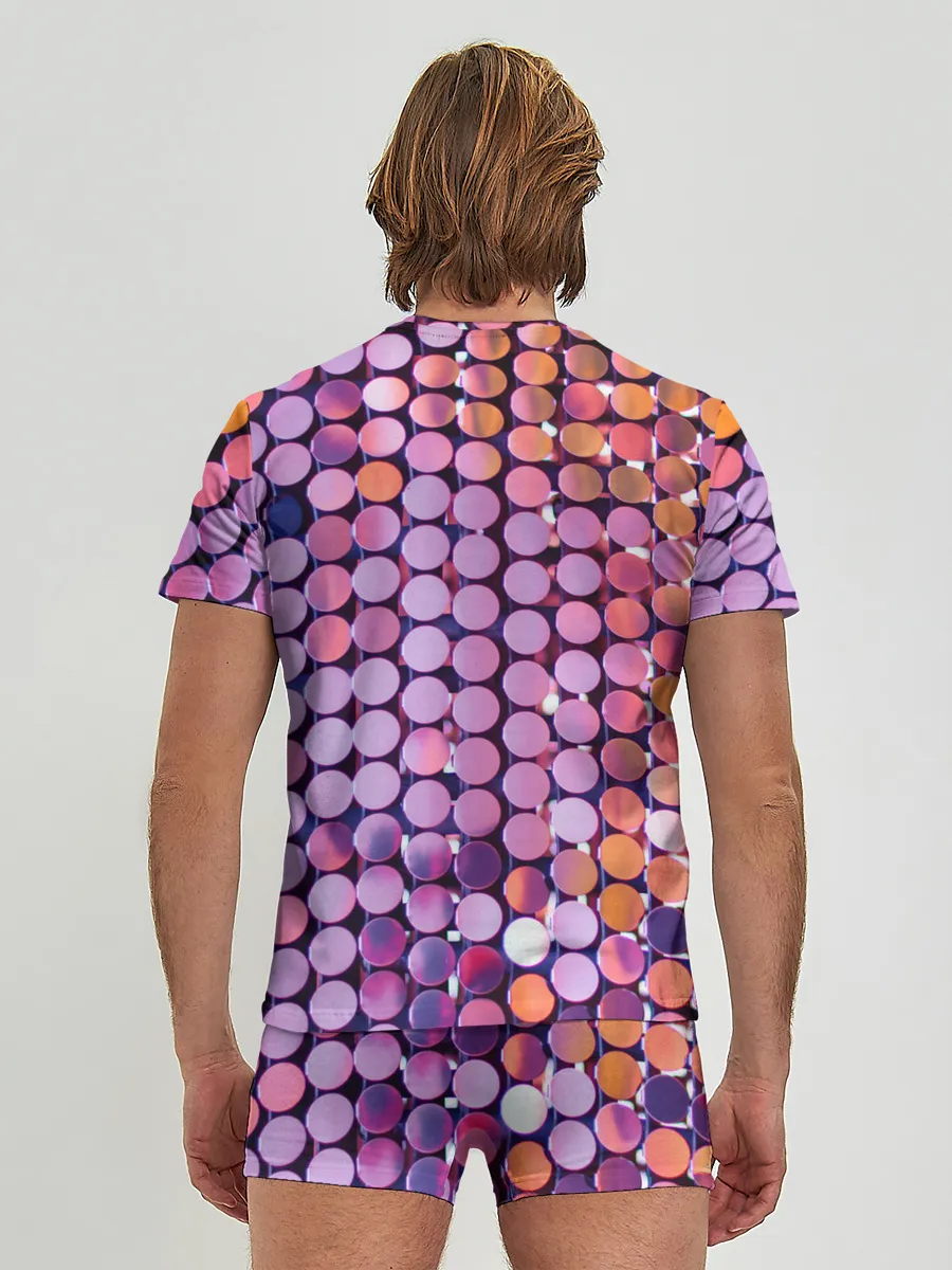 Мужские трусы с футболкой / Вечеринка точки глянцевый узор