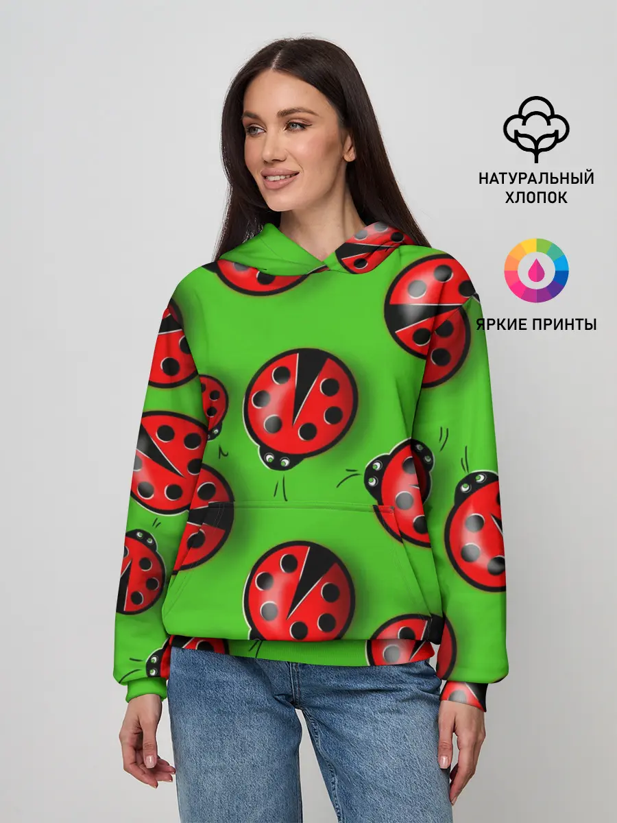 Женское худи / Божьи коровки