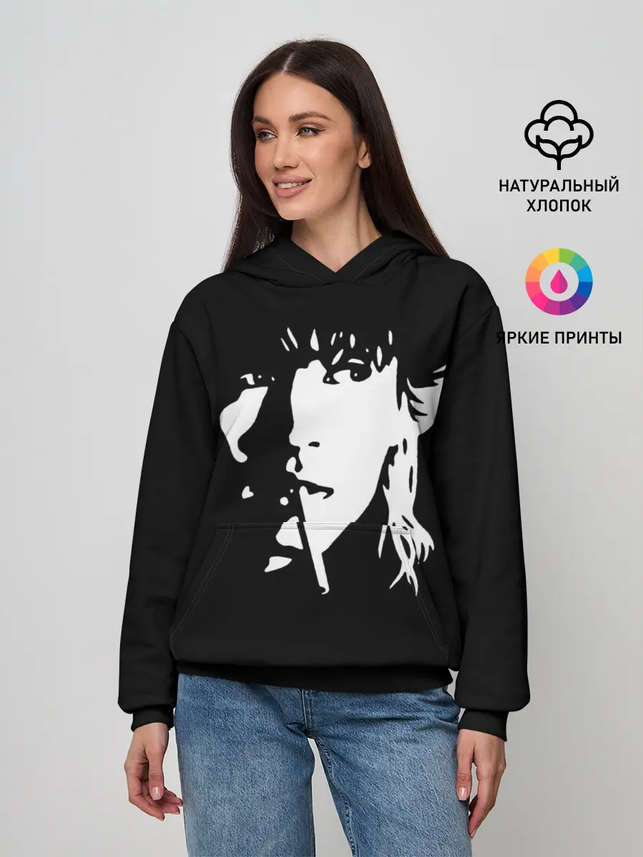 Женское худи / Цой Жив!