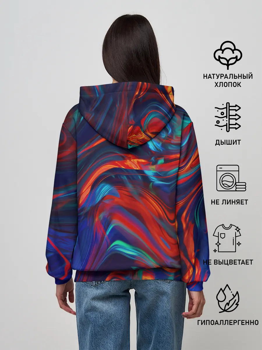 Женское худи / Абстракция краски