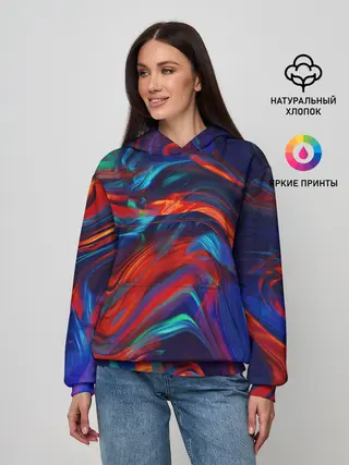 Женское худи / Абстракция краски