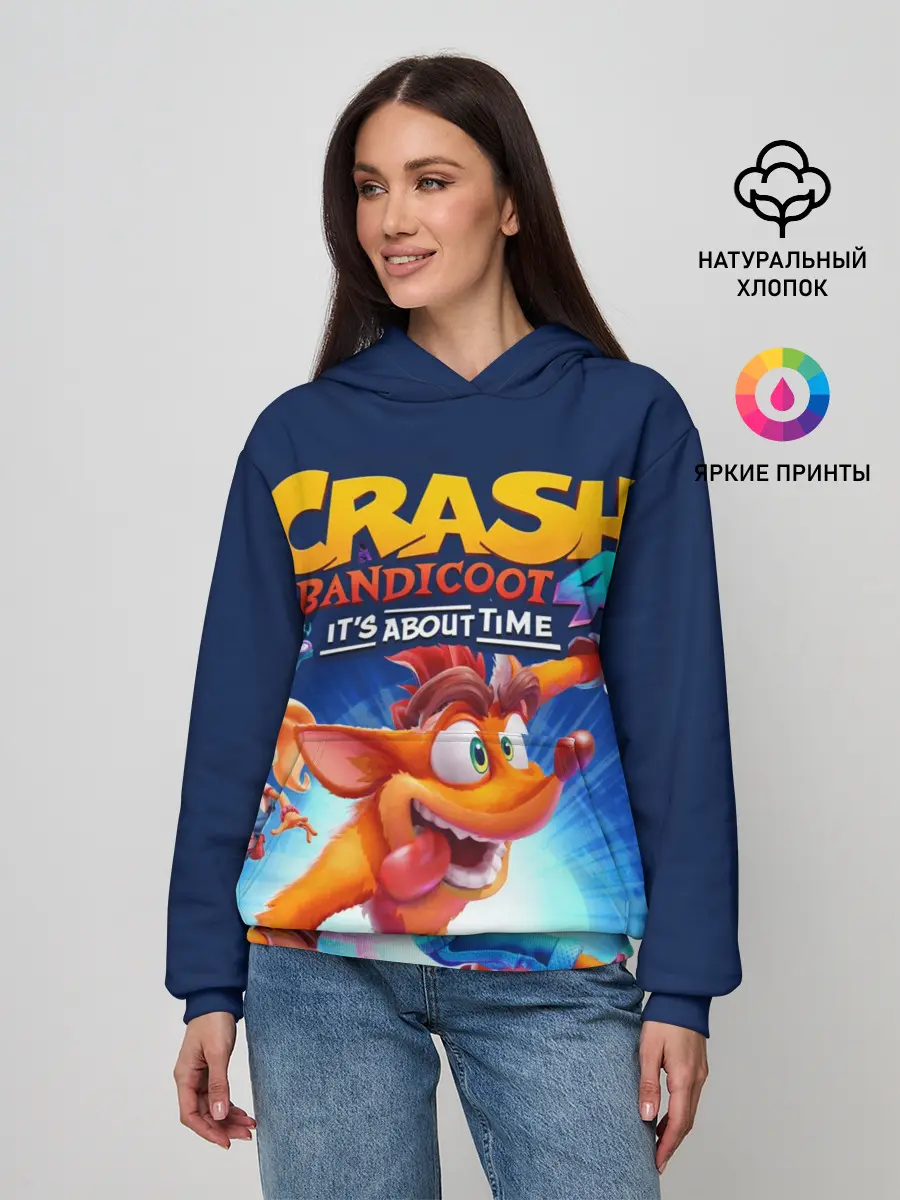 Женское худи / Crash Bandicoot