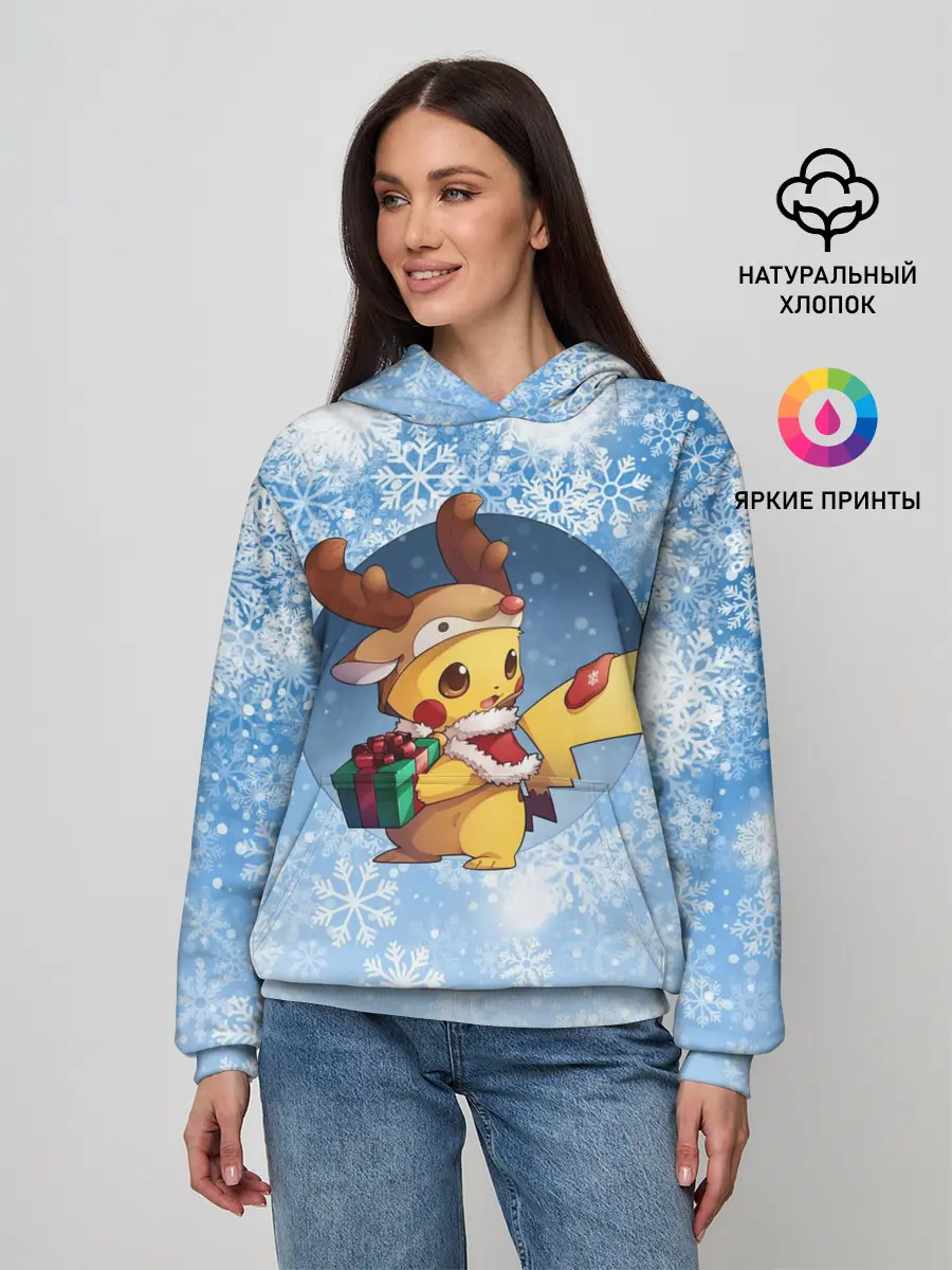 Женское худи / Pikachu Pika Pika