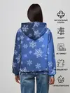 Женское худи / Снежинки.