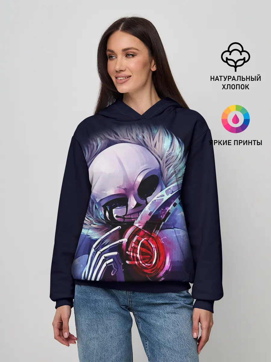 Женское худи / UNDERTALE SANS