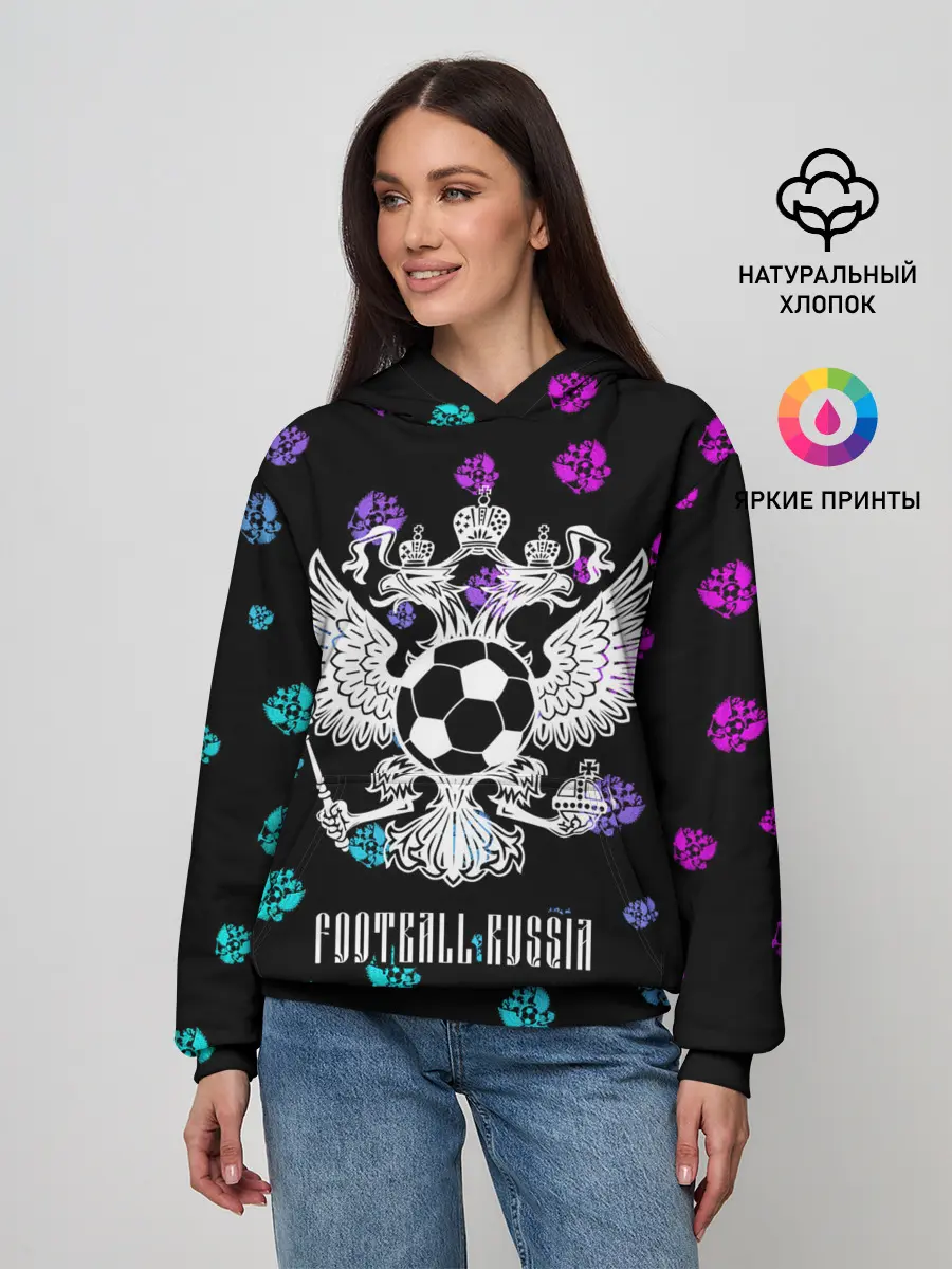 Женское худи / FOOTBALL RUSSIA / Футбол