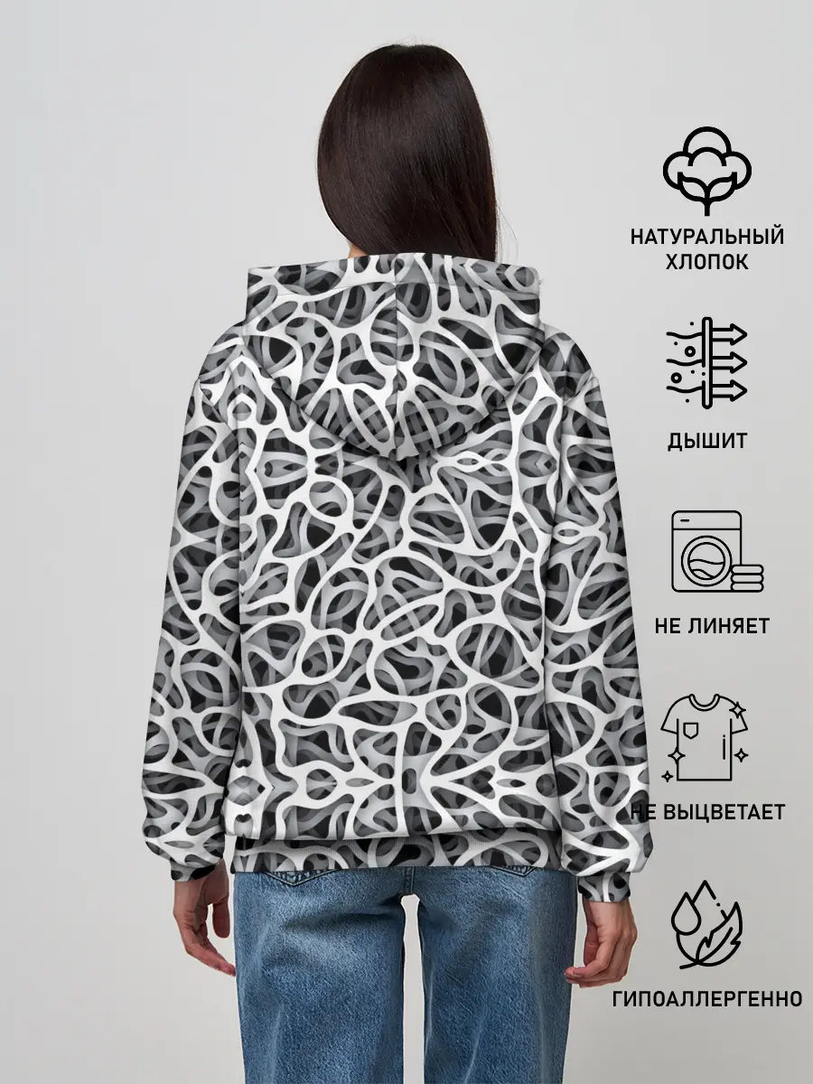 Женское худи / Абстракция