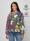 Женское худи / Дудл бабочки