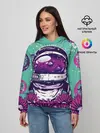 Женское худи / Цветочный Астронавт