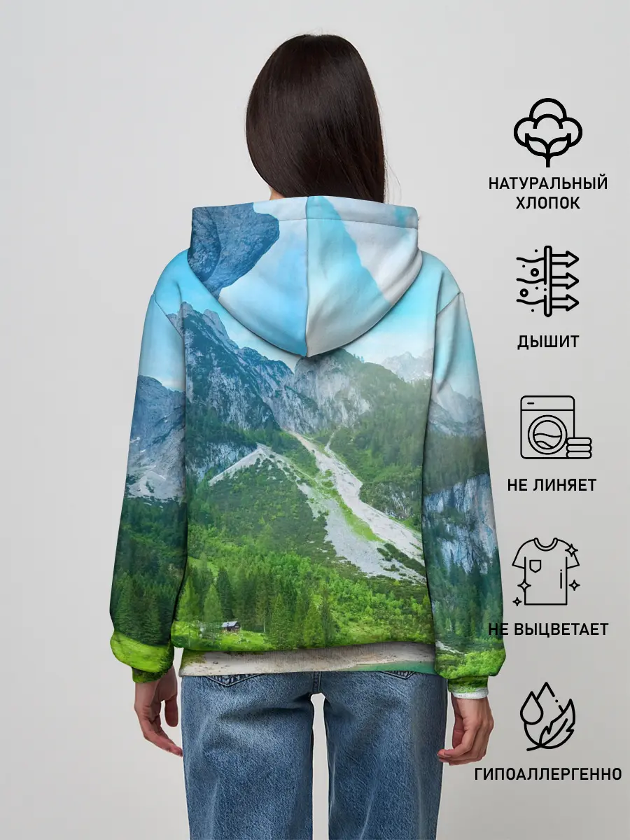 Женское худи / Альпийские горы
