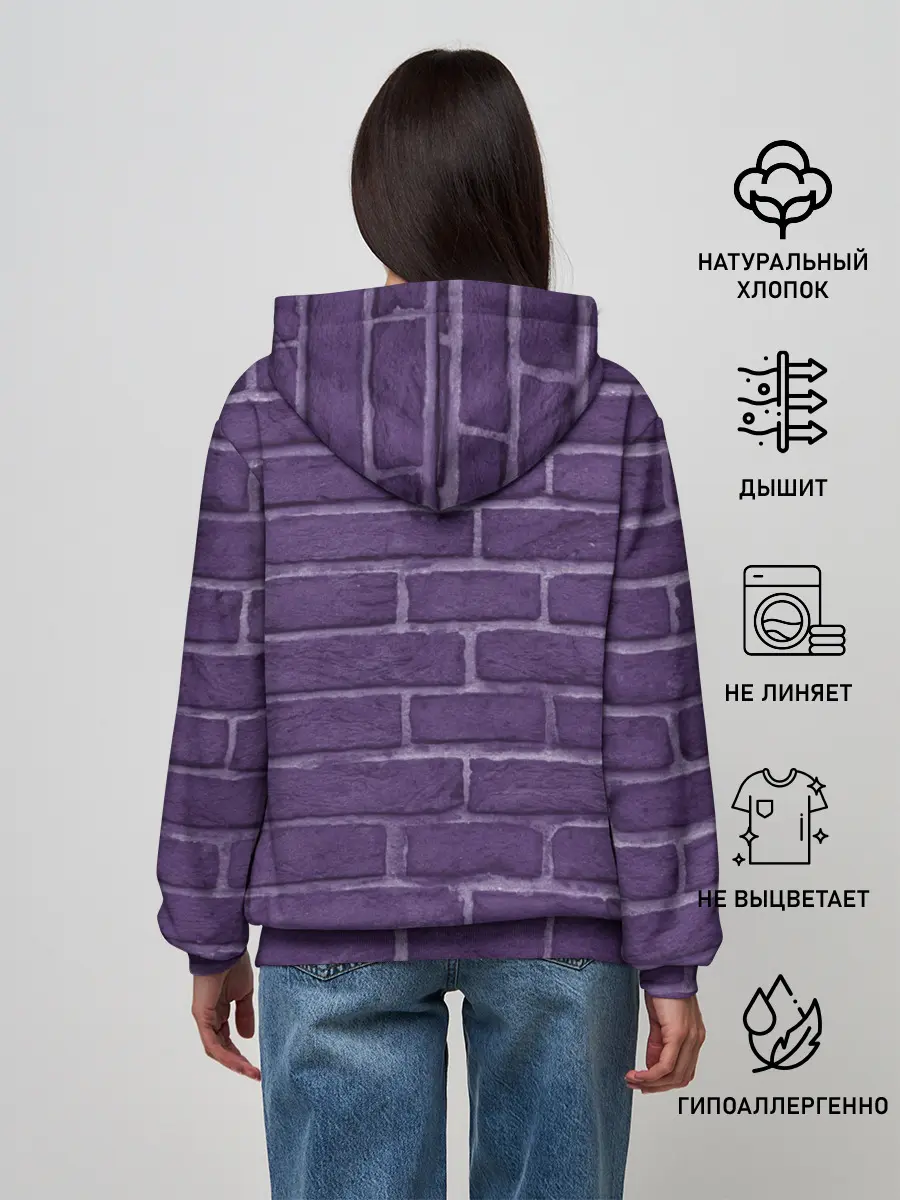 Женское худи / Zero Two brickwall