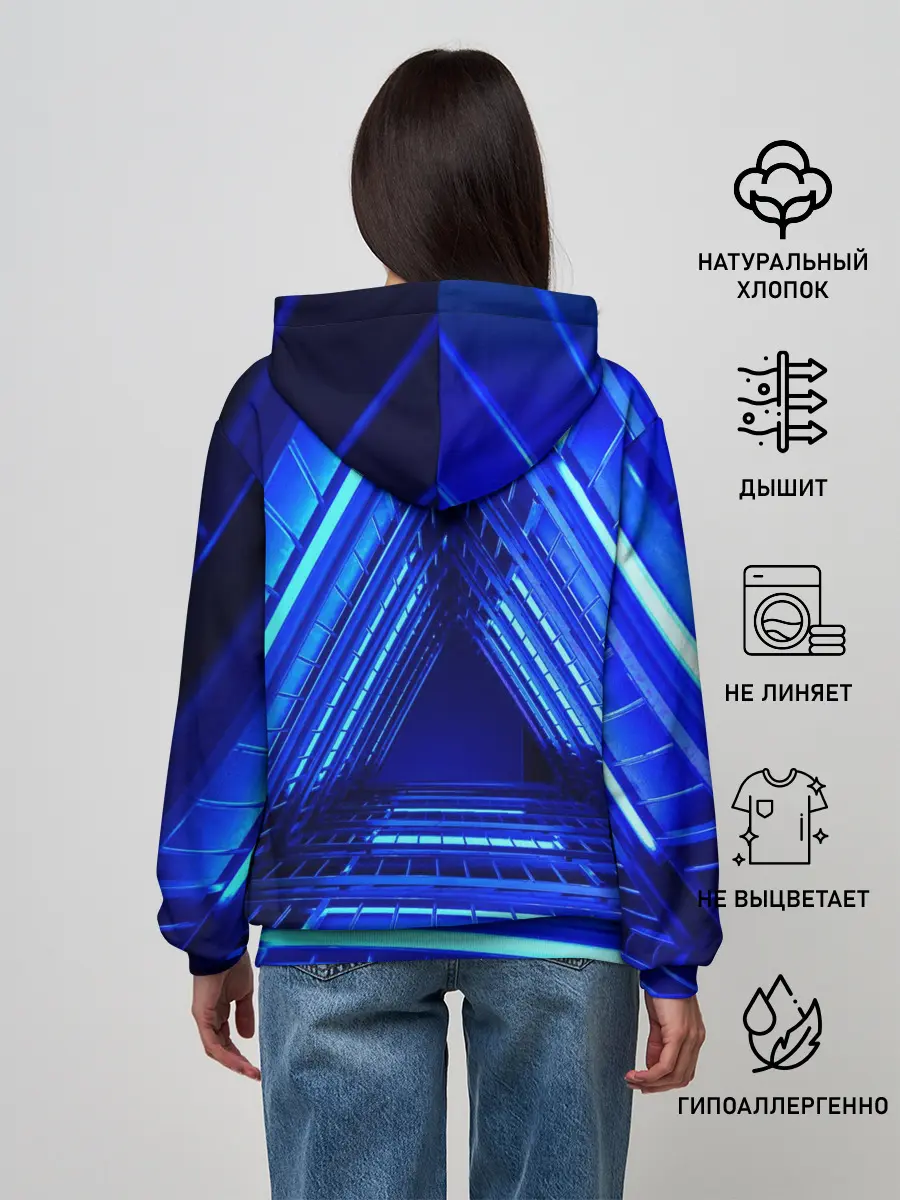 Женское худи / Неоновый тоннель