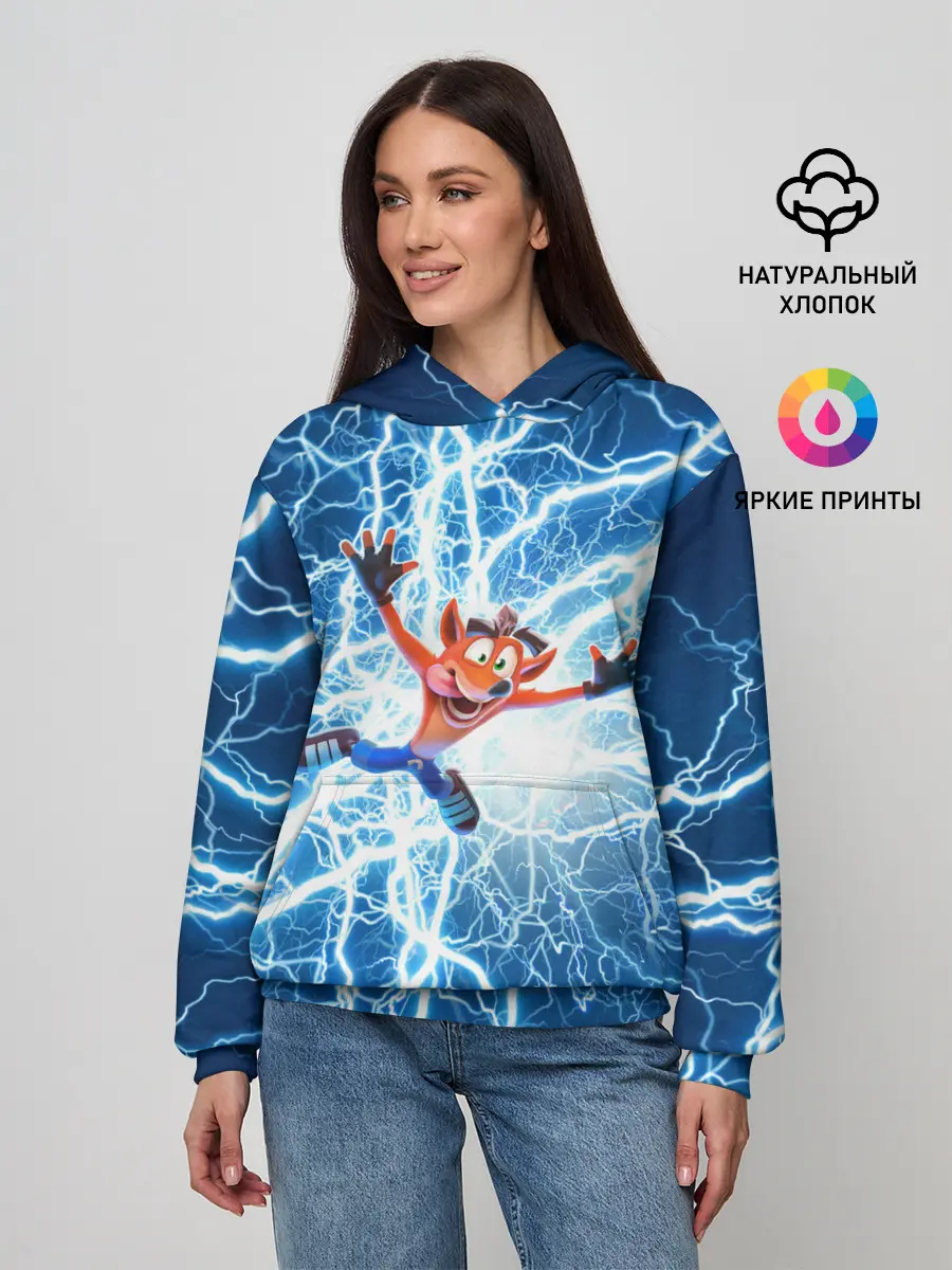 Женское худи / Crash Bandicoot