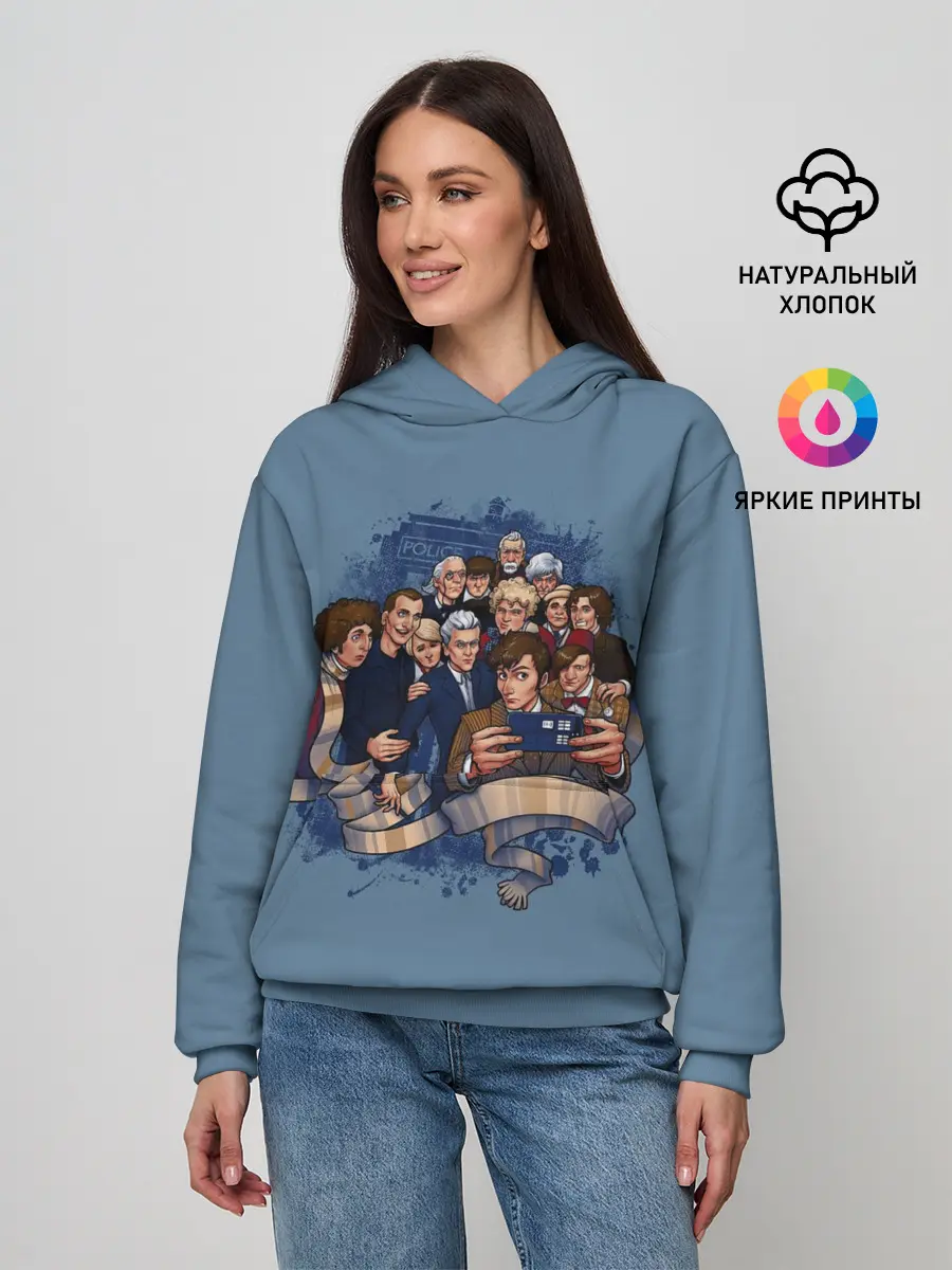 Женское худи / 13 докторов кто