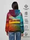 Женское худи / Glitch Sunset