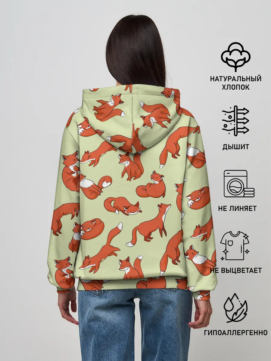 Женское худи / Осенние лисички