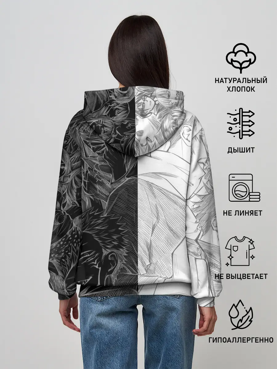 Женское худи / Jujutsu Kaisen Сукуна х Юдзи