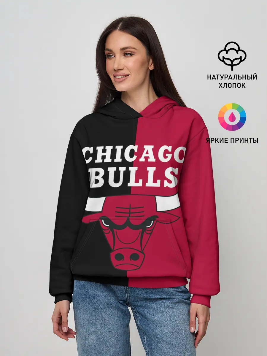Женское худи / Чикаго Буллз