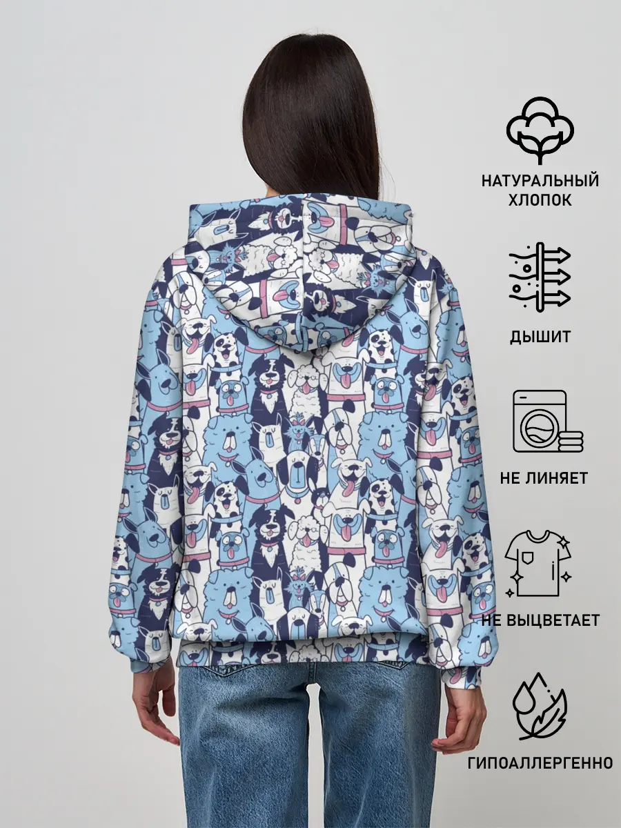 Женское худи / МИЛЫЕ ПЕСИКИ