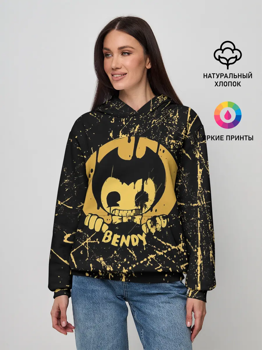 Женское худи / Bendy And The Ink Machine
