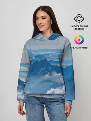 Женское худи / Горы