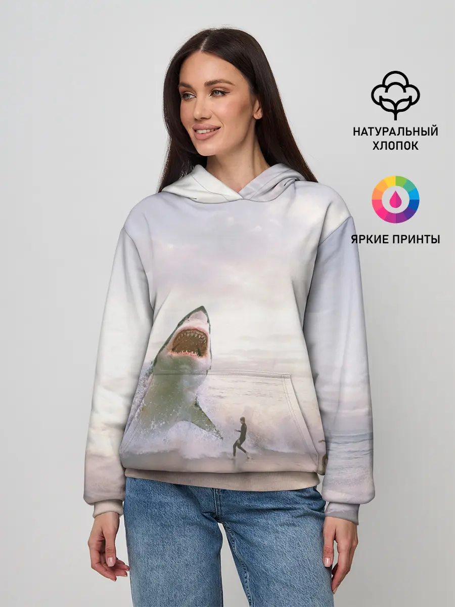 Женское худи / Мегалодон
