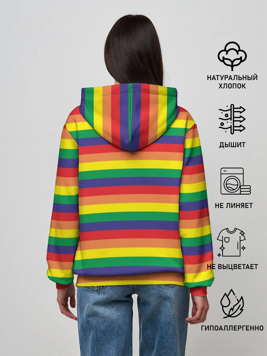 Женское худи / Радуга