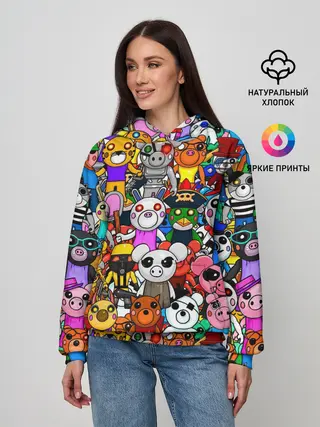 Женское худи / ROBLOX PIGGY