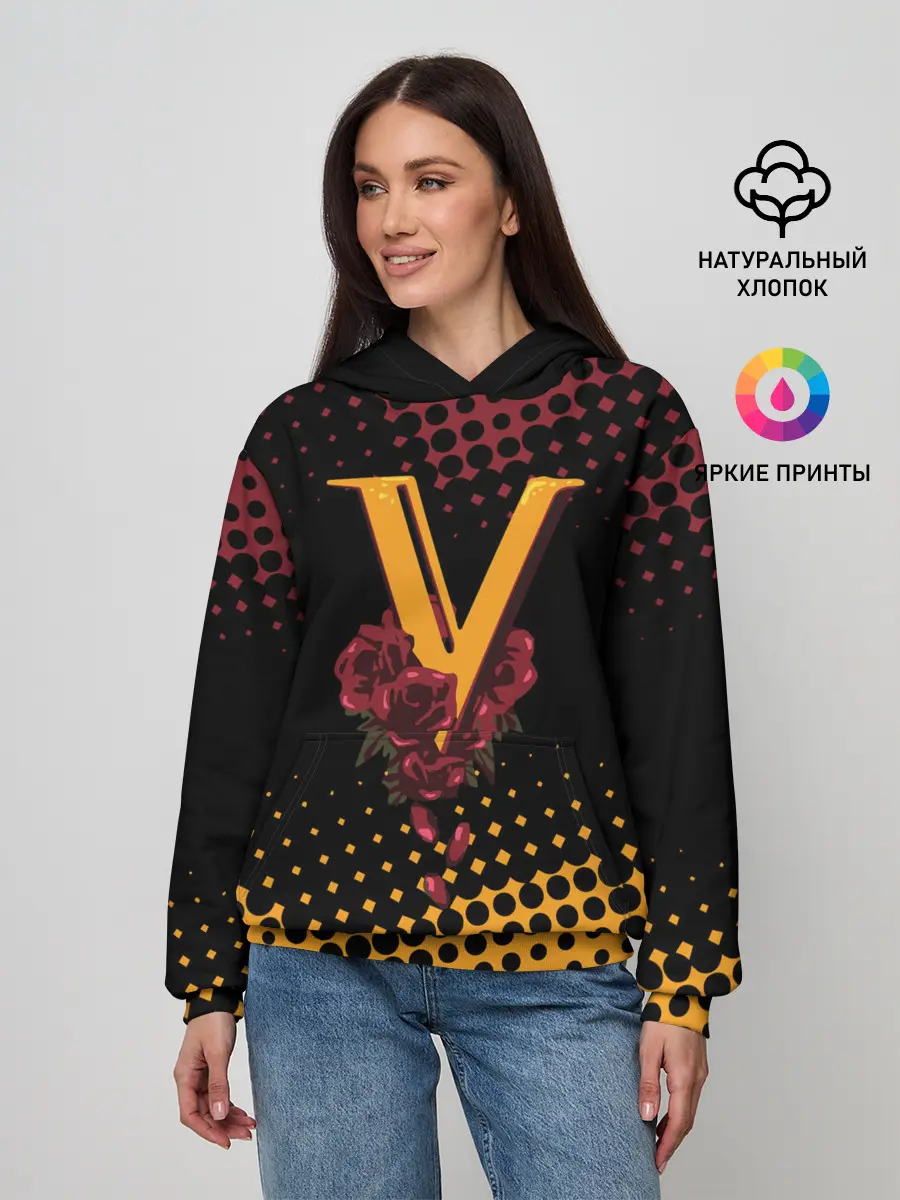 Женское худи / CYBERPUNK 2077 / VALENTINO.