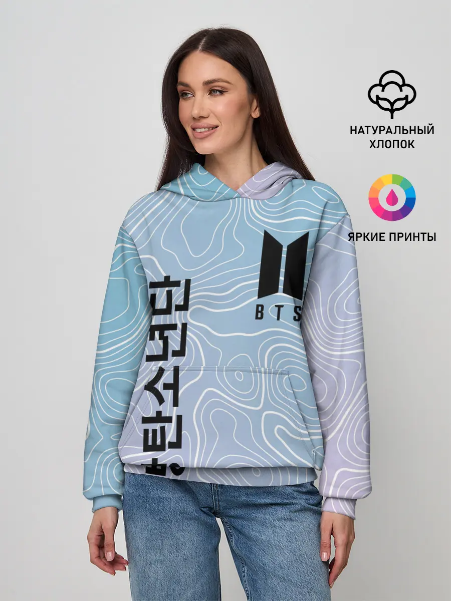 Женское худи / BTS / БТС.