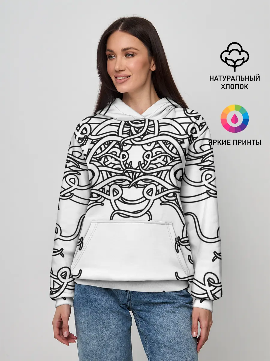 Женское худи / Фэнтези мотылёк