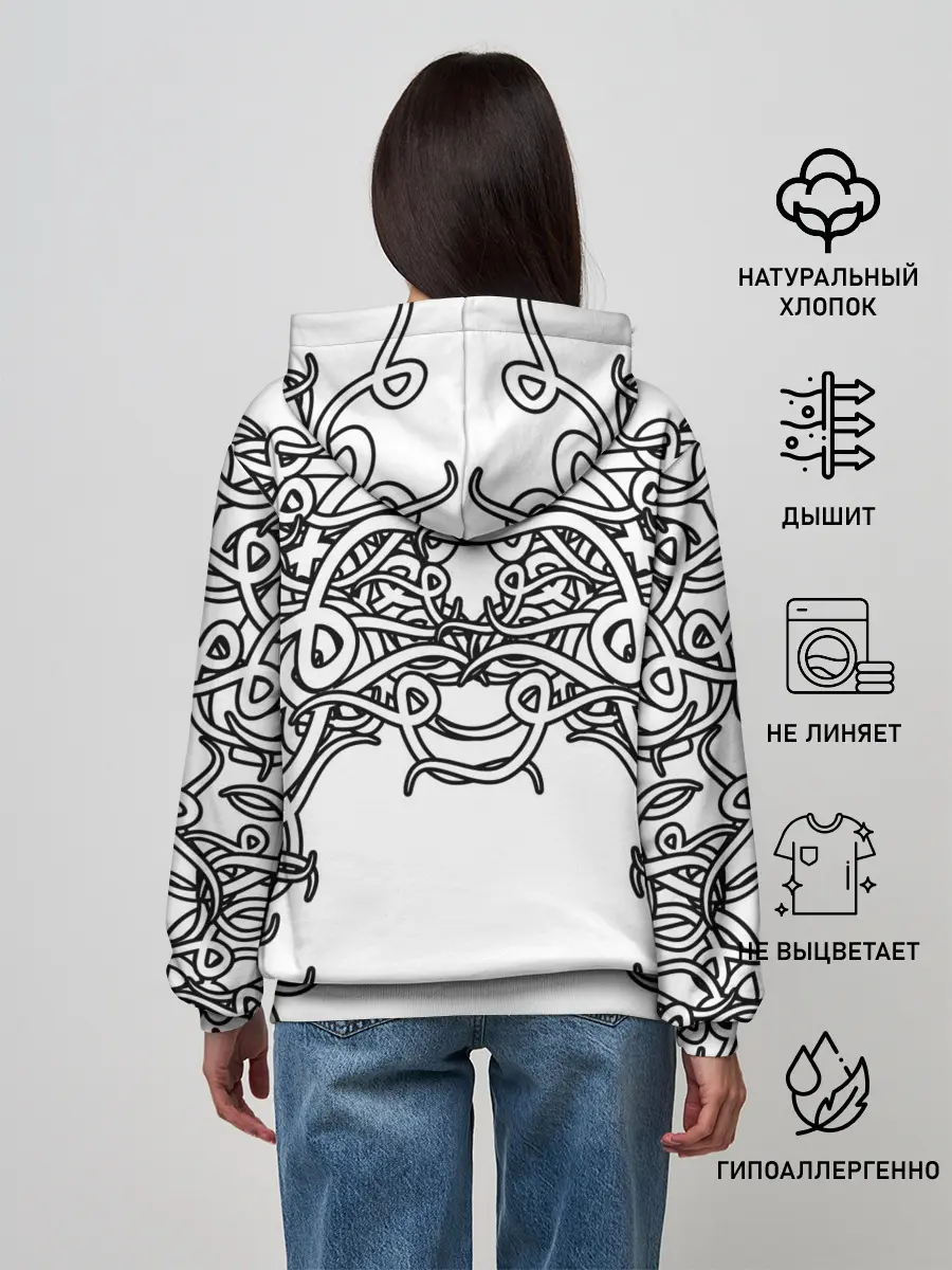 Женское худи / Фэнтези мотылёк