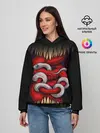 Женское худи / monster and snake