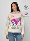 Женское худи / Новогодний кот