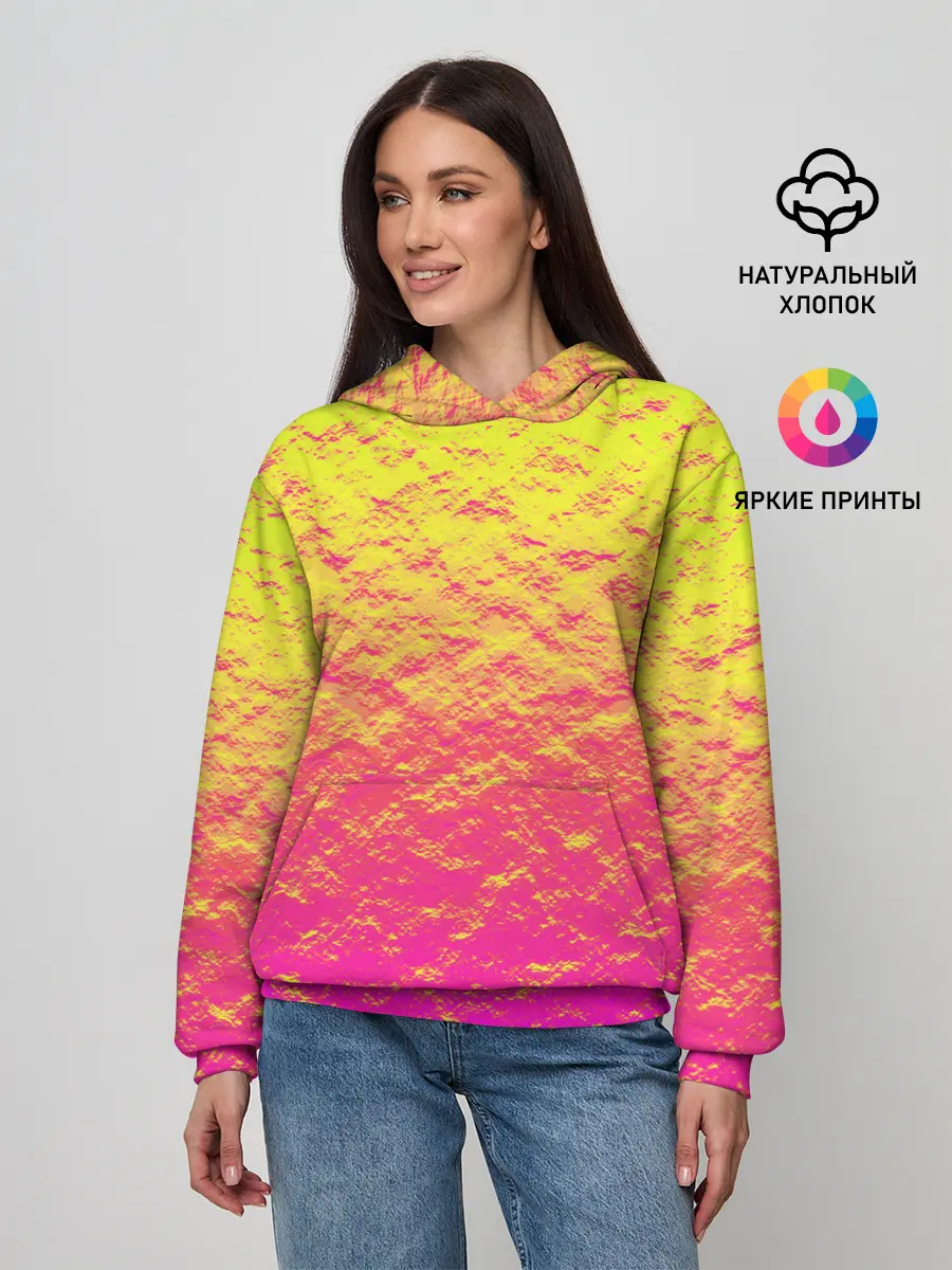 Женское худи / Яркий закат