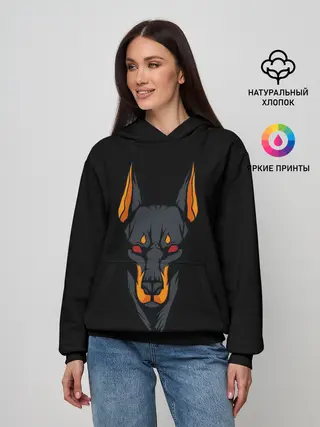 Женское худи / Доберман